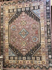 Cozy vintage rug with beautiful patterns