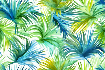 Colorful tropical leaves pattern abstract background