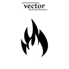 fire icon vector illustration flat desifn on white background..eps