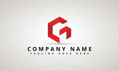 Letter G Vector Line Logo Design. Creative Minimalism Logotype Icon Symbol.