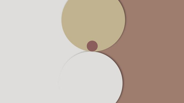  retro circle shape animation. Old color palette in new trendy style. Seamless background template 60s 70s in 4k