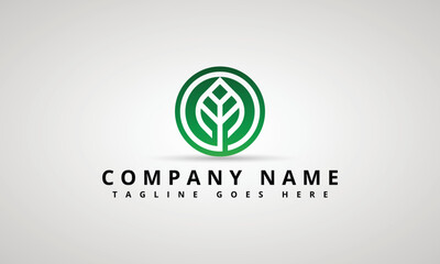 Green Nature Leaf - Vector Logo Template Concept Illustration. Ecology Organic Product Sign. Healthy Icon. Design Element.