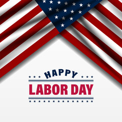 Fototapeta premium Happy labor day in United States of America background vector illustration