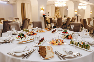 Serving a festive restaurant table