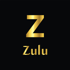 gold NATO phonetic, icon, vector, template, trendy, collection