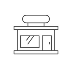 Small shop line outline icon