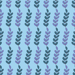 Pattern on a marine theme with seaweed, ornament.