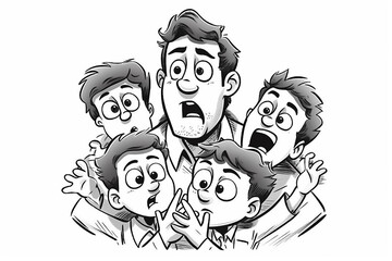 Fototapeta premium Population illustration concept