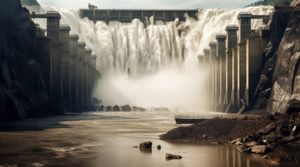 The Chaotic Collapse of Massive Dams