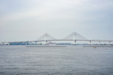 神奈川県横浜市の港の風景