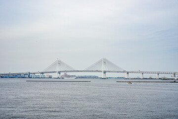 神奈川県横浜市の港の風景