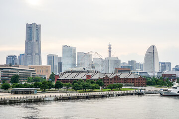 Fototapeta premium 神奈川県横浜市の港の風景