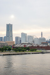 神奈川県横浜市の港の風景