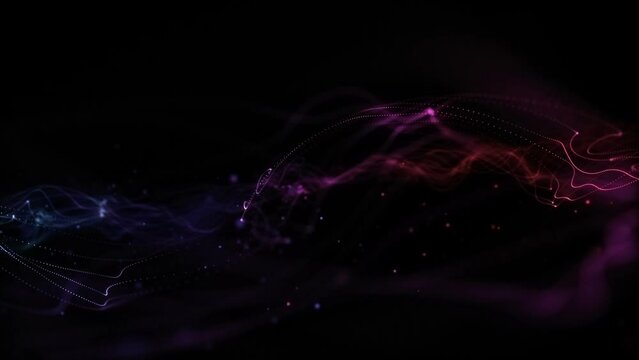 Colorful Abstract Particle Background Motion Graphics