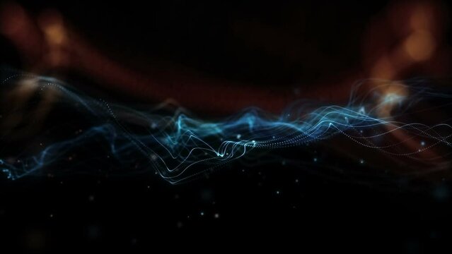 Colorful Abstract Particle Background Motion Graphics