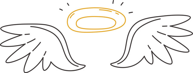 Angel Wings With Halo