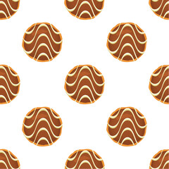 Pattern homemade cookie different taste in pastry biscuit