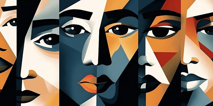 Background for mental illness, psychology, stress wallpaper illustration. Mental violence in the family. Finest generative AI.