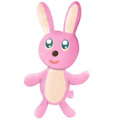 Pink rabbit