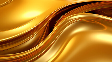 Beauty in Motion, Light Shining on Golding Splash of Oil, Creating Smooth and Elegant Swirls, Ideal for Fuel and Luxury Concepts, generative ai.