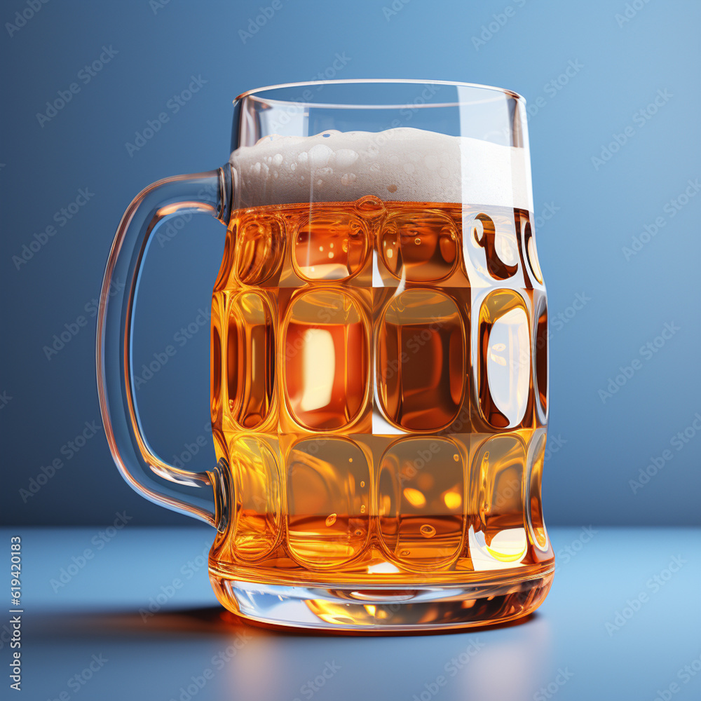 Poster he image utilizes clean lines and bold colors to depict the essential elements of the mug, creating a visually striking and modern interpretation. Generative AI technology.