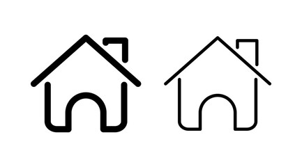Home icon vector. House vector icon