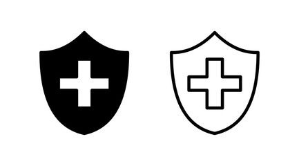 Obraz premium Health insurance icon vector. medical insurance icon