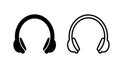 Headphone icon vector. headphones earphones icon. headset