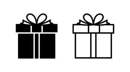Gift icon vector. gift box icon. birthday gift