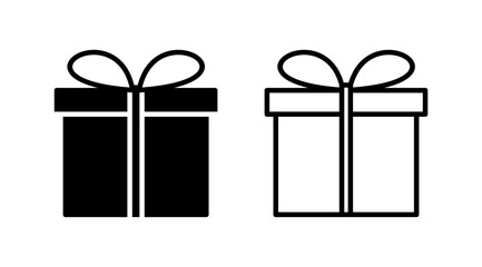 Gift icon vector. gift box icon. birthday gift