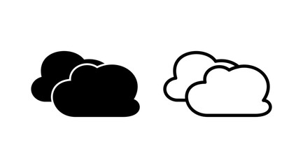 Cloud icon vector. cloud data. cloud services