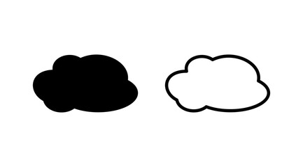 Cloud icon vector. cloud data. cloud services