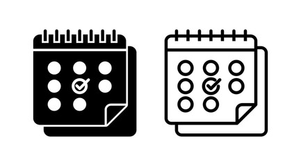 calendar icon vector. Calender symbol