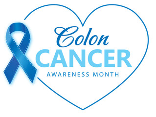 Blue Ribbon – Symbol of the fight against colon cancer – v5