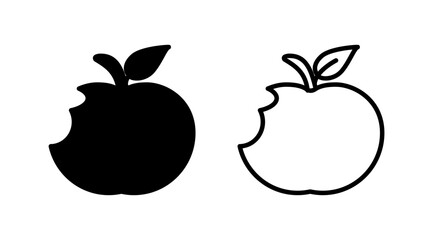 Apple icon vector. apple symbol