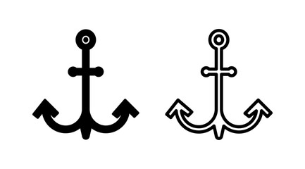 Anchor icon vector. Anchor sign. marine symbol