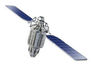 Satellite. Transparent background. 3D illustration © Destina