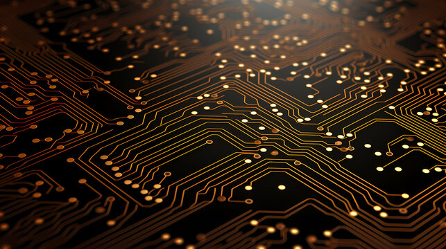 3D Render: Circuit Board Detail.
Generative AI
