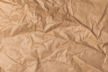 Brown Crumpled Recycle Paper Texture Background