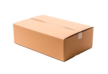 cardboard box isolated on transparent background. png file. 