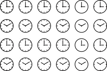 時計のアイコンセット