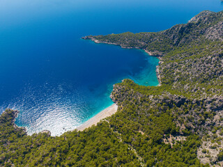 Balarti Cennet Bay is located on the border of Fethiye district of Muğla province. The waters of Cennet Bay are very clean and clear.