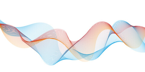Abstract wave lines. Design element for technology, science, modern concept background .vector eps 10