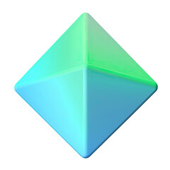 Gradient 3D Abstract Shape