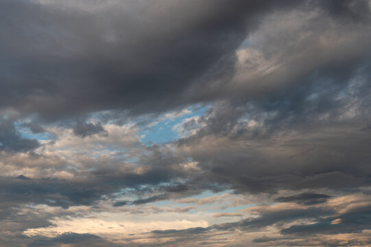 Cumulus clouds and gaps of clear blue sky. © o_lypa