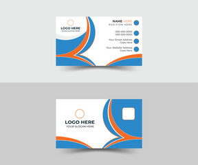 corporate professional modern business card template.