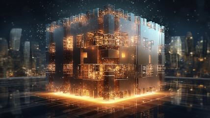 quantum processor computer network big data. Generative AI