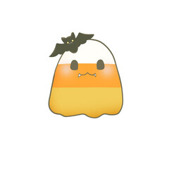 Candy corn ghost halloween