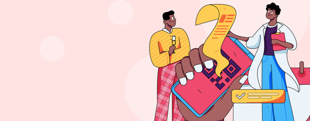 Medical Characters Anti-epidemic Flat Vector Concept Operation Hand Drawn Illustration
