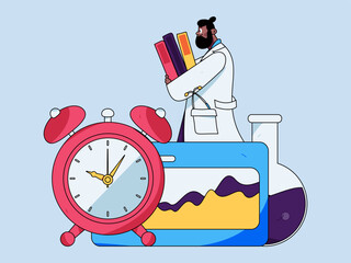 Medical Characters Anti-epidemic Flat Vector Concept Operation Hand Drawn Illustration
